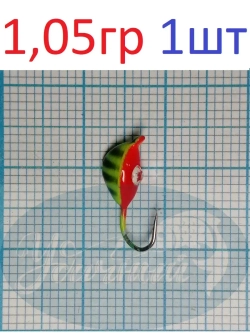 Мормышка вольфрамовая Мидия с ушком