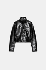 Искусственная кожа, короткая куртка - ZARA