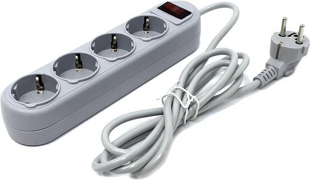Фильтр сетевой Defender ES Lite 1,8 м grey (4 розетки)