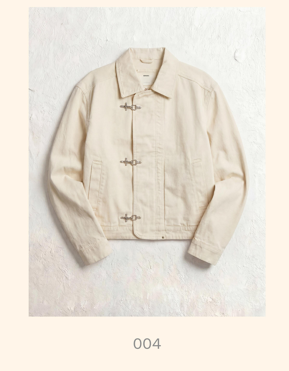 Мужская куртка с декоративными застёжками - BERSHKA