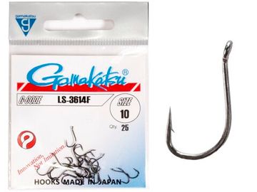 Крючки Gamakatsu LS-3614F HOOKS BRONZE разм. 10 25шт.