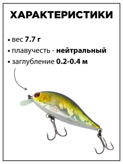 Воблер шэд Bet A Shad 63SP SR 7.7 г цвет #12