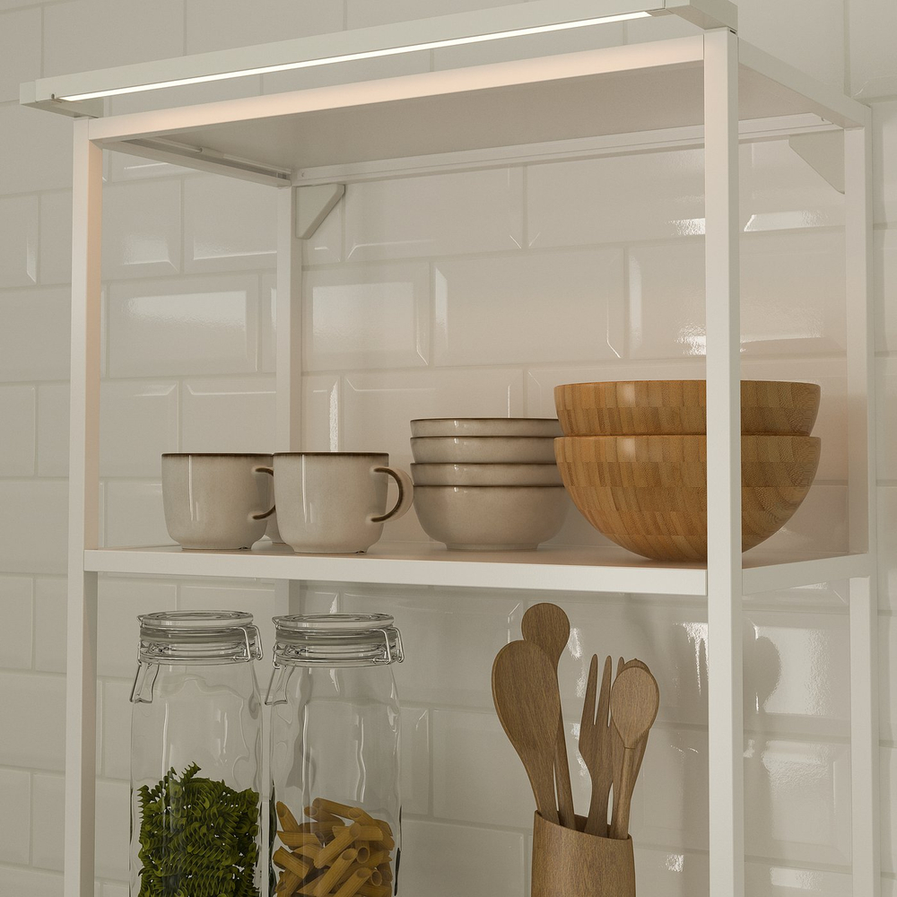 IKEA SKYDRAG  (ИКЕА СКИДРАГ)  -  Светодиодная подсветка столешницы/шкафа с датчиком - с регулировкой яркости белый 60 см