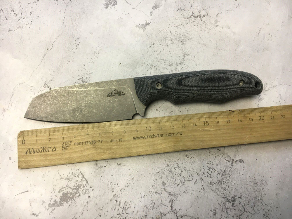 Шкуросъёмный нож Tracker, Böhler 690, N.C.Custom