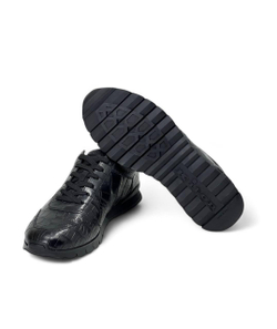 Кроссовки Kiton из кожи крокодила