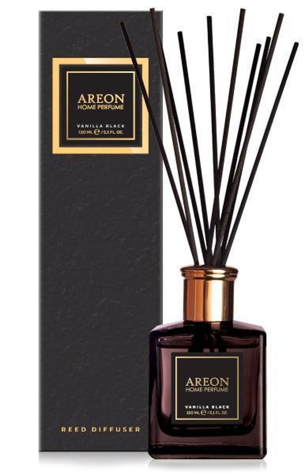Аромадиффузор для дома Areon Черная ваниль 150 мл Арт.704-PSB-003