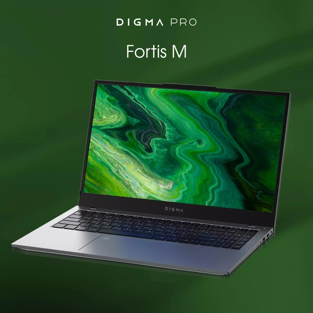 Ноутбук Digma Pro Fortis M Core i7 1255U 16Gb SSD512Gb Intel Iris Xe graphics 15.6" IPS FHD Win11Pro grey (DN15P7-ADXW04)