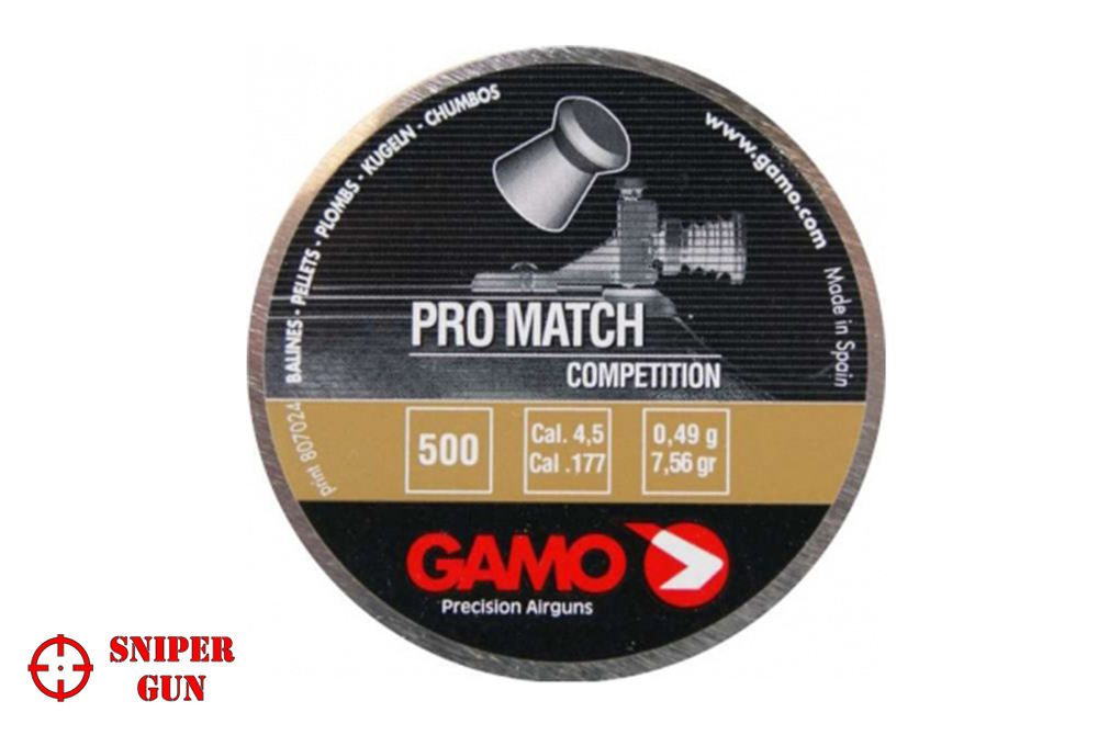 Пули пневматические Gamo Pro Match 4,5 мм (500 шт) 6321834-IP