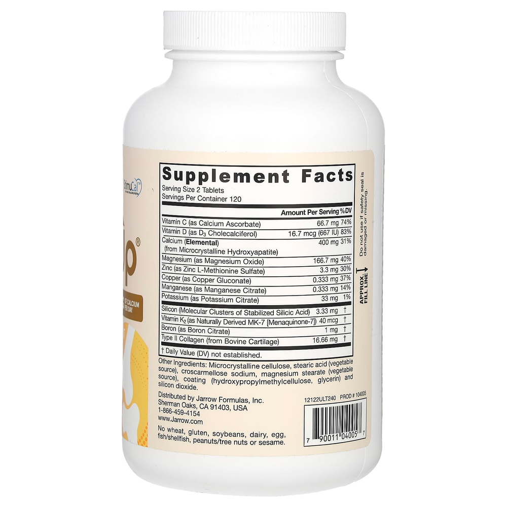 Jarrow Formulas, Ultra BoneUp, 1200 мг, 240 таблеток