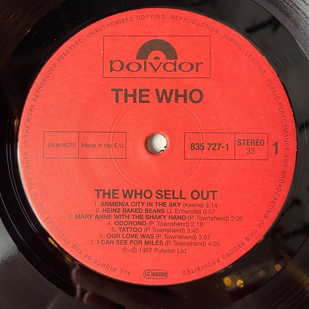 Винтажная виниловая пластинка LP The Who Sell Out (EU 2004)