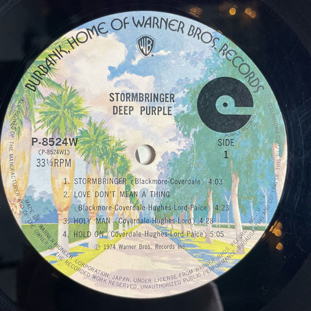 Винтажная виниловая пластинка LP Deep Purple Stormbringer (Japan 1974) (No Obi) Lady Double Dealer