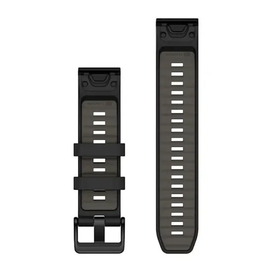 Ремешок Garmin Fenix QuickFit 22 мм, черно-серый силикон 010-13392-00