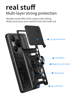 Чехол с кольцом Bumper Case для Huawei Pura 70