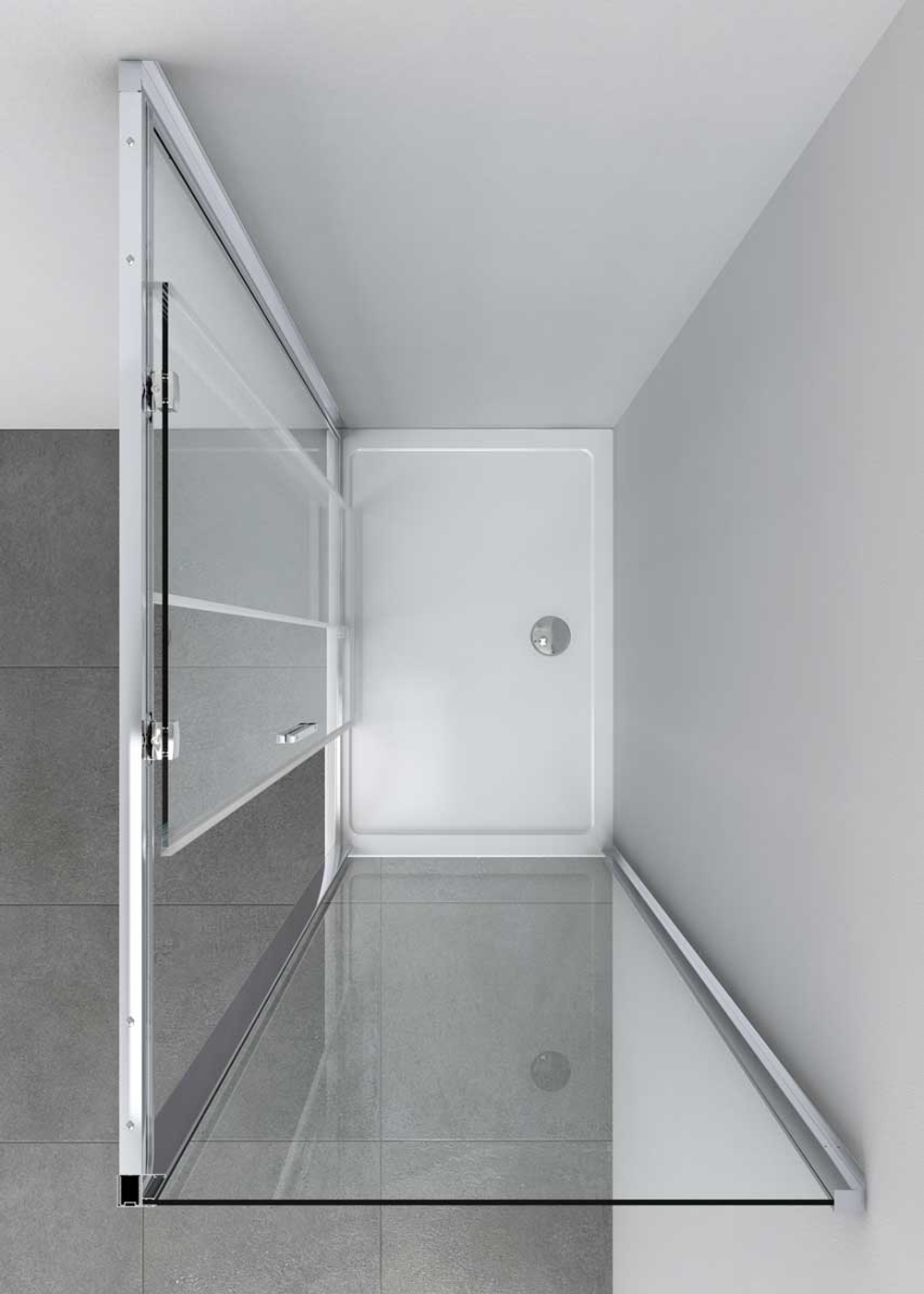 Душевой уголок Vincea Софт (Soft) VSR-3SO9013CLB, 1300*900, черный, стекло прозрачное