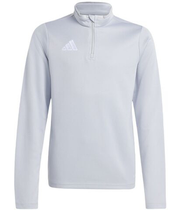 Кофта для мальчика теннисная Adidas Kids Entrada 26 Training - team light grey/white