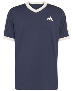 Мужская теннисная футболка Adidas Classics - dark blue/chalk white