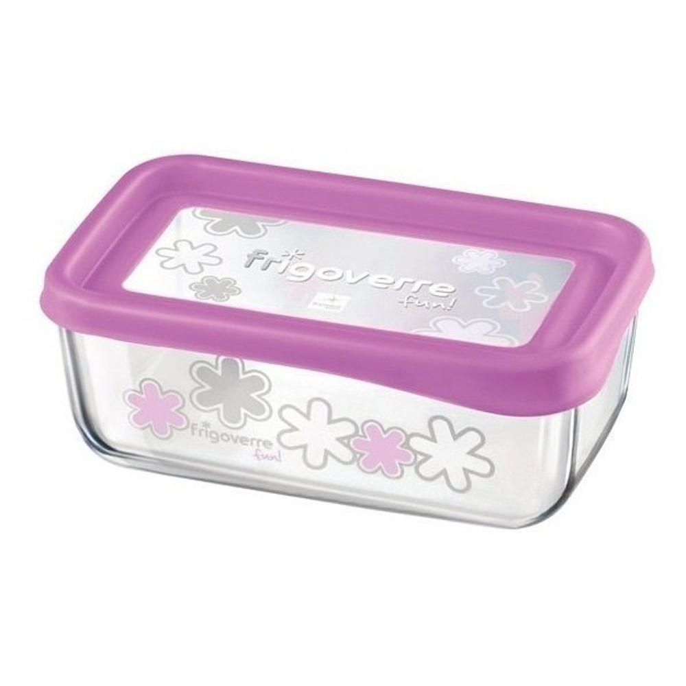 Контейнер стеклянный 1.4л Bormioli Rocco Frigoverre Fun Fuchsia