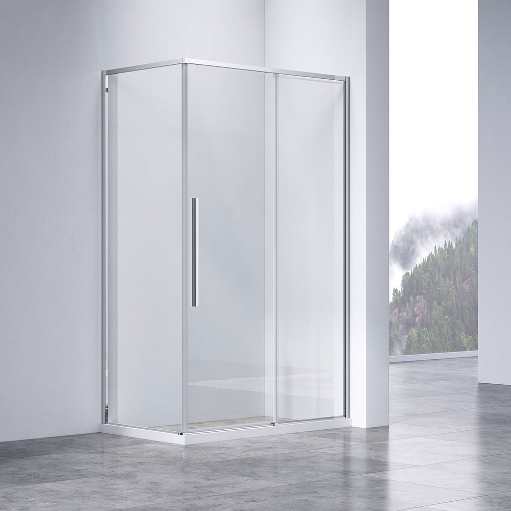 Душевой уголок Слим-Н (Slim-N) VSR-4SN8012CL, 1200*800, хром, стекло прозрачное,