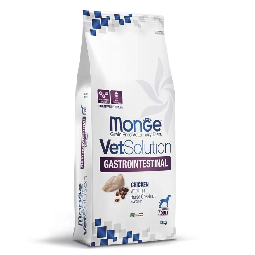 Monge (Монж Ветсолюшн Дог Гастро) VetSolution Dog Gastrointestinal сухой корм для собак ветеринарная диета 12 кг