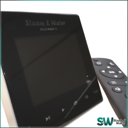 Комплект влагостойкой акустики для бани и сауны - SW 1 Black SAUNA (круглая решетка)