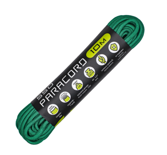 Цена наПаракорд 550 Emerald Green, 10 м