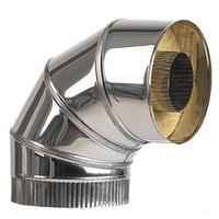 Отводы 90°  200-300 толщина металла 0,5-0,5 нержавеющая сталь - оцинкованная сталь