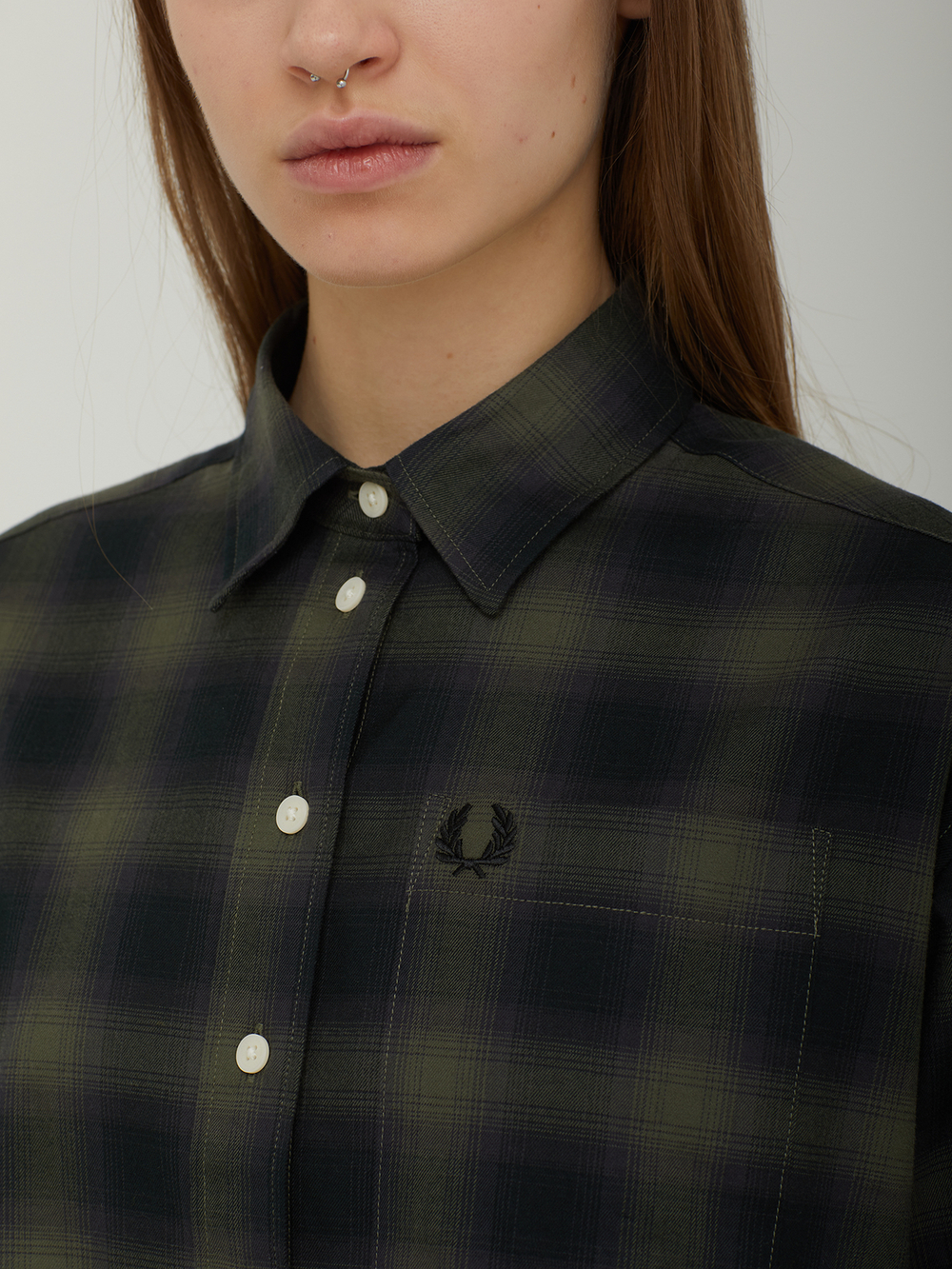 Женская Рубашка Brushed Check