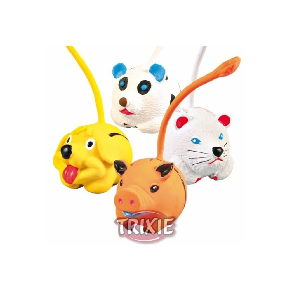 Игрушка TRIXIE "Мульти" мяч с хвостиком, 6 см