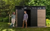 Keter Комплект для хранения: сарай "Pent 11x7" + шкаф "Horizontal Shed" 2020л (светло-коричневый) — фото 6