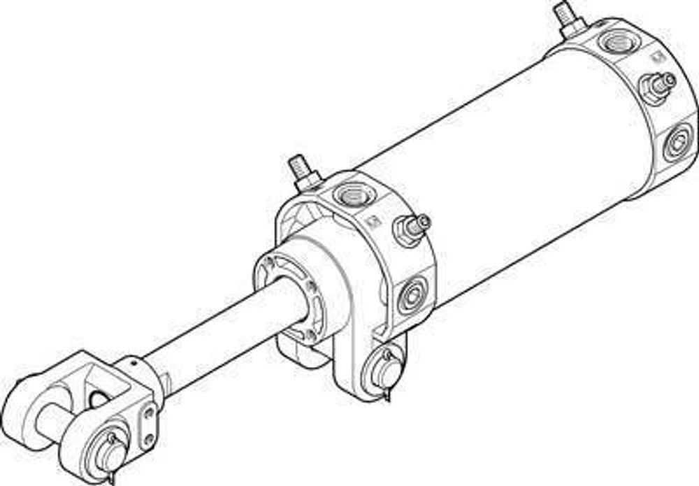 DW-80-125-Y-AB Цилиндр на шарнирах