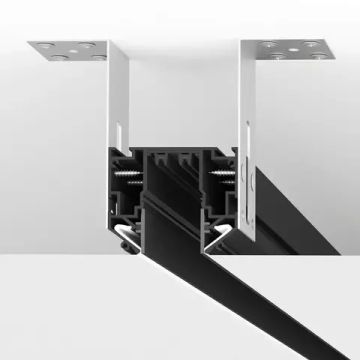 Шинопровод для натяжного потолка 3 метра TR2023-BK чёрный Smart One Denkirs