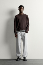 ФУТБОЛКА С ДЛИННЫМИ РУКАВАМИ КЛАССИЧЕСКОГО КРОЯ — ZARA