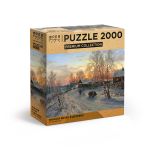 Пазл. Премиальная коллекция 2000 элементов, TOP-PZL-2000/04 Зимний вечер в деревне, Фрея