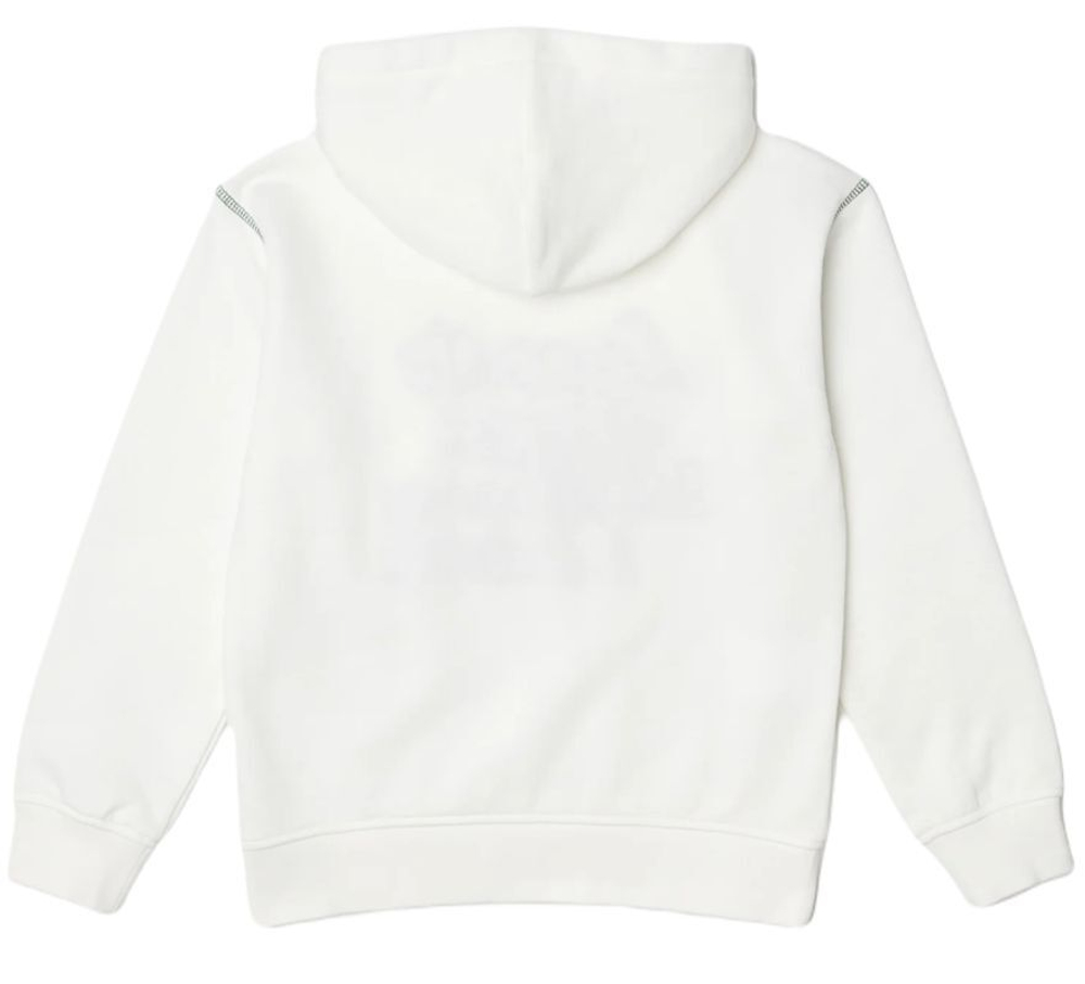 Кофта для мальчика теннисная Lacoste Sport Roland Garros Edition Embroidered Sweatshirt - white
