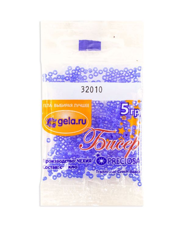 Бисер Preciosa 10/0, 50 г (10 шт по 5 г), цв.32010