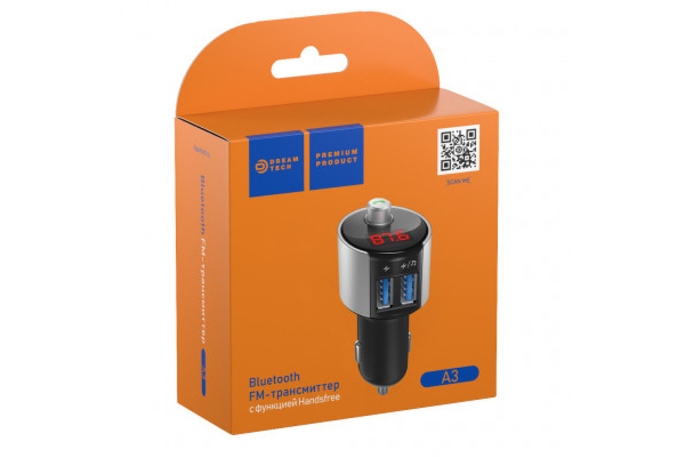 FM-трансмиттер Dream A3 Bluetooth черный