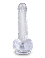 Фаллоимитатор King Cock Clear 6" Cock with Balls Pipedream 575220PD