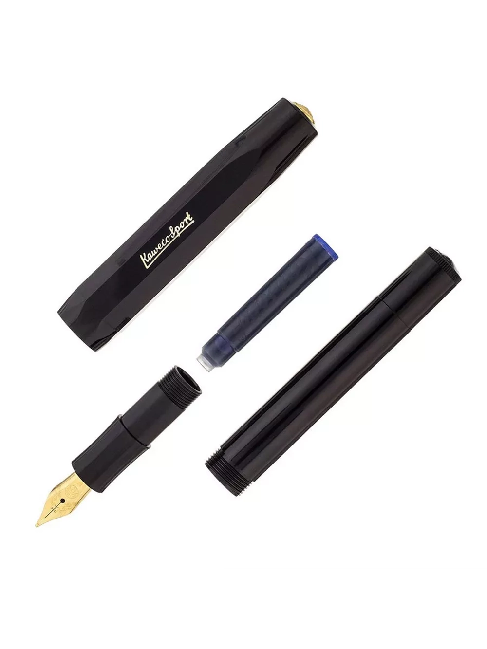 Перьевая ручка Kaweco CLASSIC SPORT Black EF (10000044) 0.5мм, черный корпус