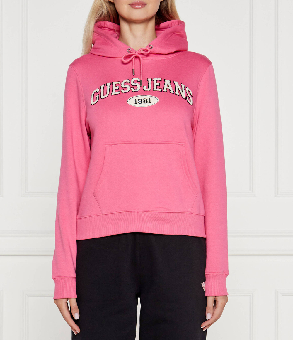 Худи Guess Jeans - розовый(W4YQ09 KC811)