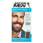 Just for Men, краска для усов и бороды, нанесение кисточкой, средний/темный коричневый М-40, 1 набор многократного применения