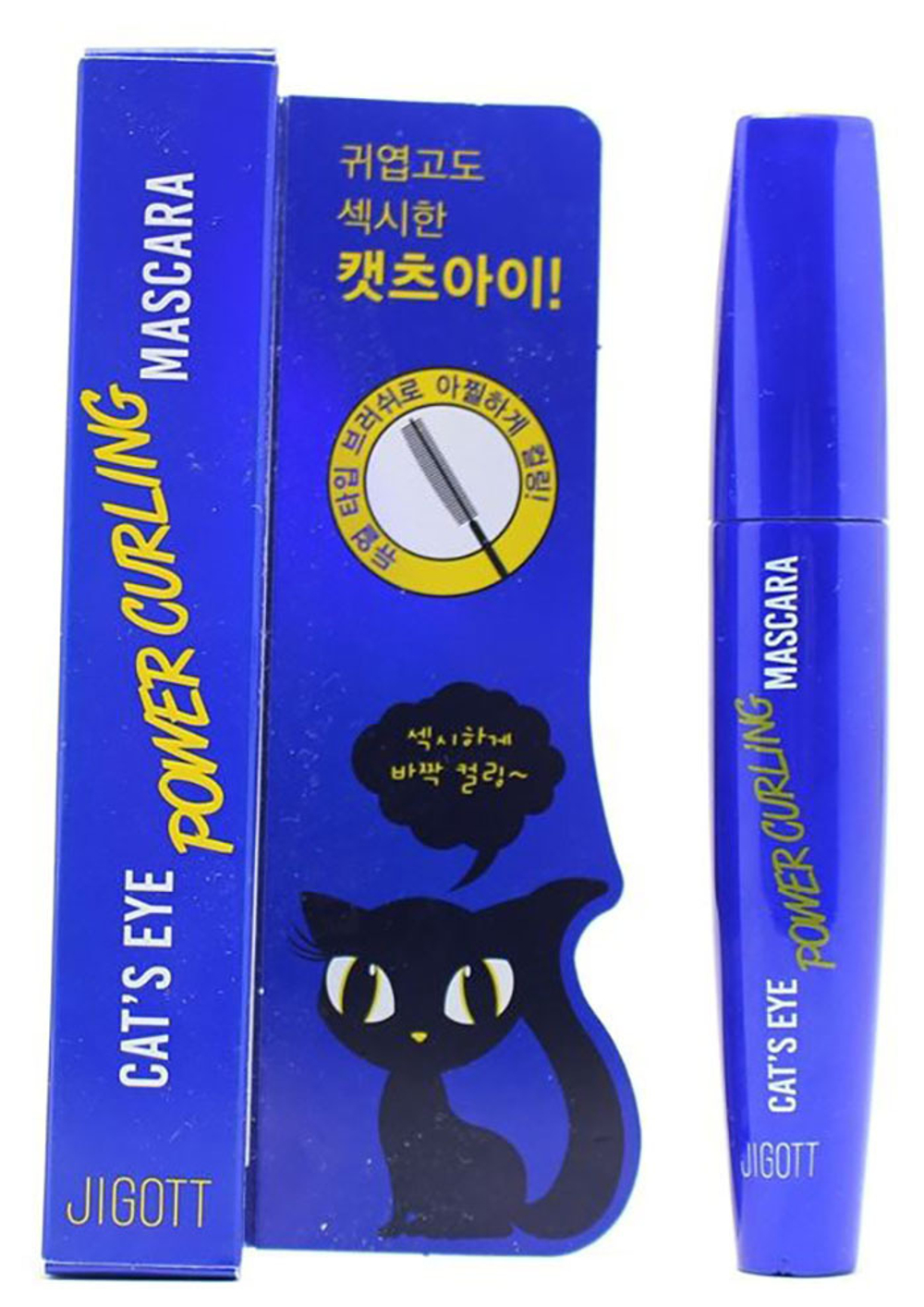 Jigott / Ухаживающая тушь для ОБЪЁМА /ПОДКРУЧИВАНИЯ/ УДЛИНЕНИЯ ресниц Cat's Eye Mascara, 12 гр