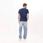 Футболка однотонная Bowery NYC Vintage Jersey Mood Indigo