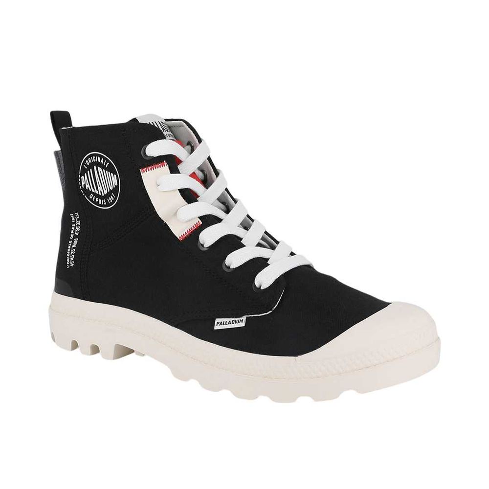 Palladium Pampa Canvas Shoes Men"s Mid top White