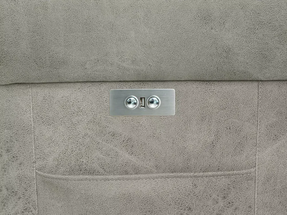 Массажное кресло реклайнер с подъемом FUJIMO LOUNGE UP F7003 VLFL Mouse,  Ivory,