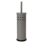 Ерш для унитаза LAIMA, с подставкой, металл, серый, матовый, 604961