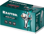 KRAFTOOL AirFlat, LVLP, 1.4 мм, пневматический краскопульт с верхним бачком (06524-1.4)