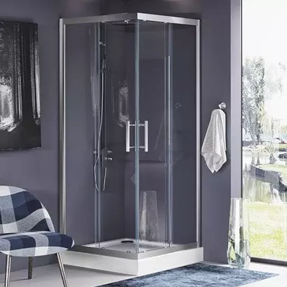 Душевой уголок Aquanet Delta Cube NPE1142 90x90, прозрачное стекло