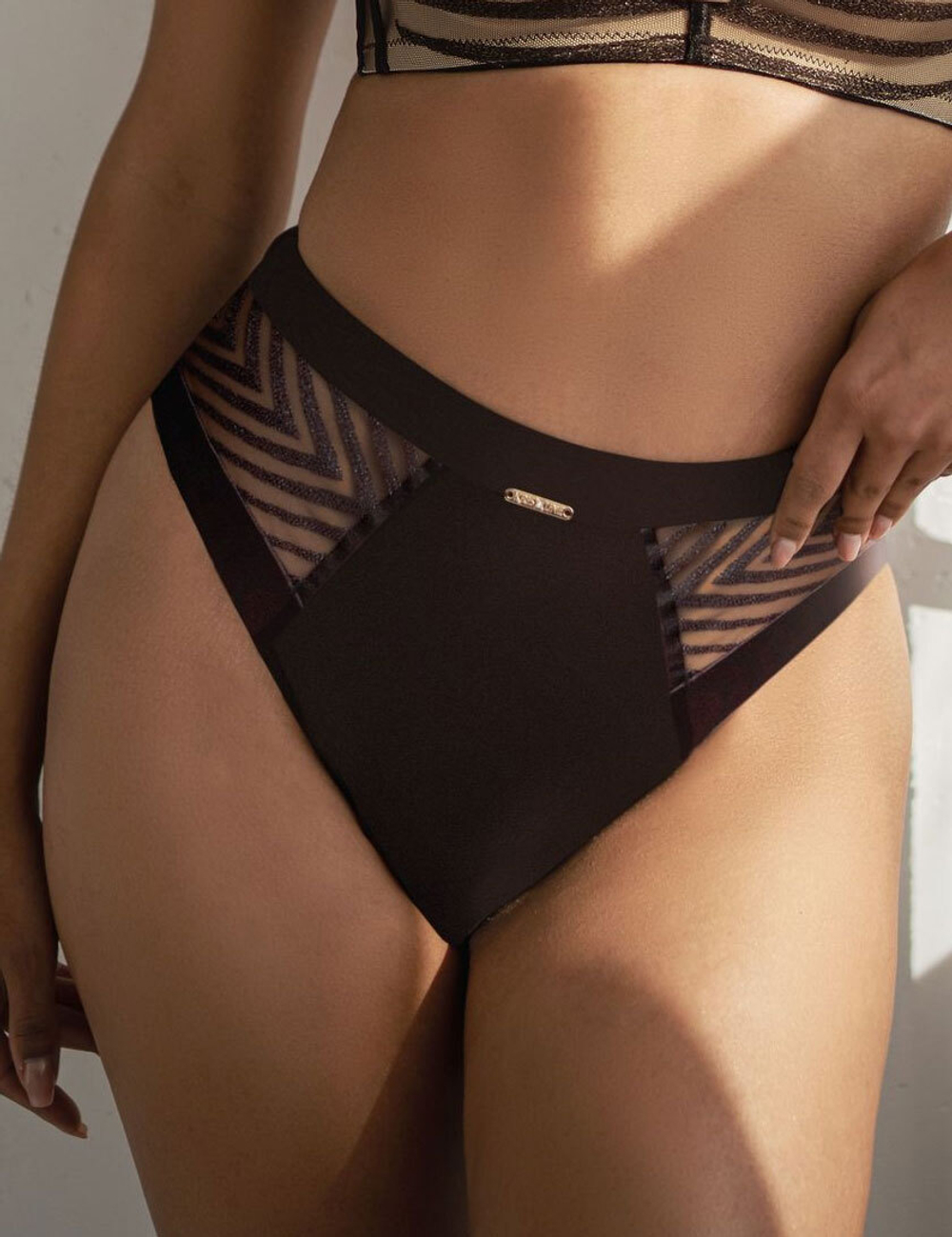 Трусы Kris Line Brownie стринги High Waist (шоколадный)