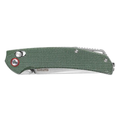 Нож складной SRM 411L-MG Asika Satin (14C28N, Green Micarta)