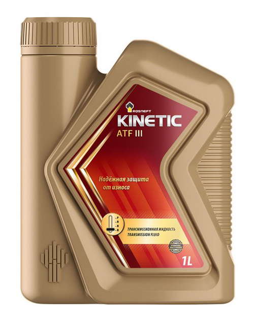 Жидкость для АКПП Rosneft Kinetic ATF Dexron III полусинтетическая, 1 л